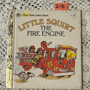 Little Golden Book: Little Squirt the Fire Engine - Red